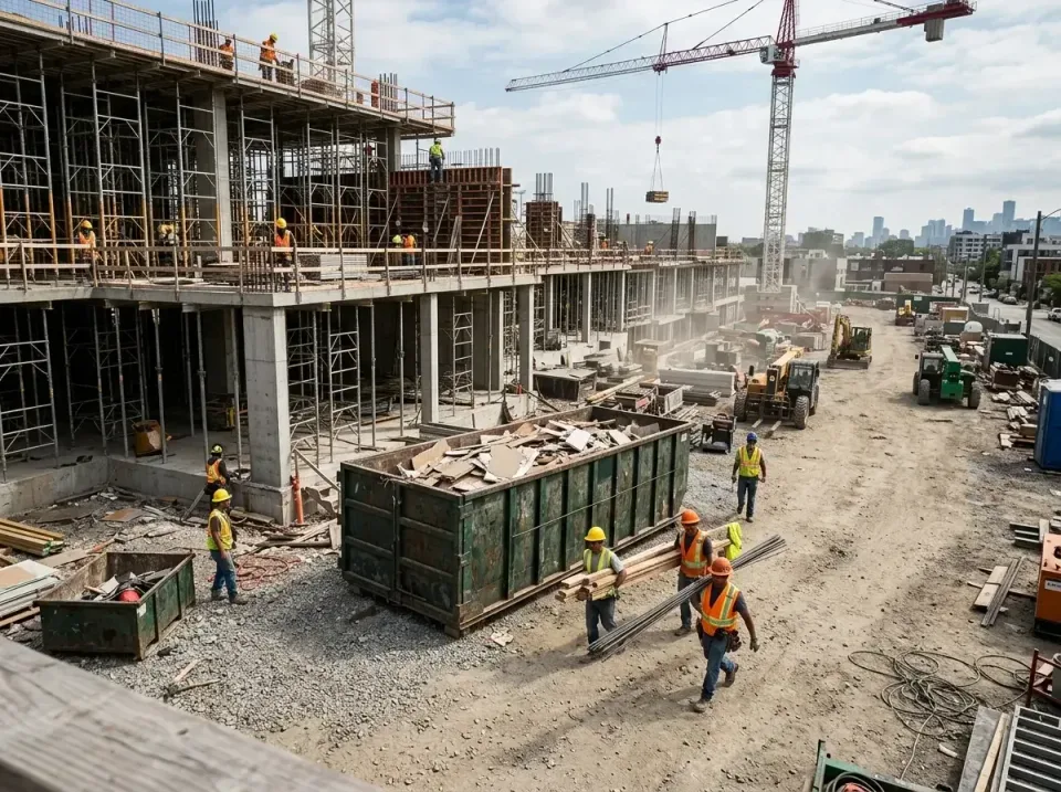 commercial-construction-site-w-002 — frequently asked questions, Low Cost Construction Dumpster Rental in Albertville, MN